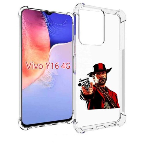 Чехол MyPads Red-Dead-Redemption-2-РДР-2 для Vivo Y16 4G/ Vivo Y02S задняя-панель-накладка-бампер чехол mypads сова 2 для vivo y16 4g vivo y02s задняя панель накладка бампер