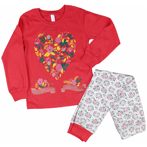 фото Детская пижама,пижама для девочки, домашний костюм, хлопковый костюм, пижама в садик,пижама со штанами текстилево