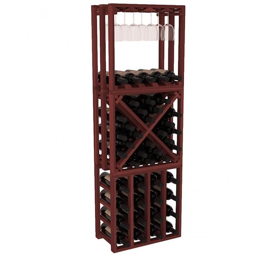 Полка ВИН набор полок-решеток 3 куба - вишня