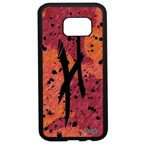 фото Красивый чехол на телефон // galaxy s7 // "знак зодиака рыбы" созвездие календарь, utaupia, оранжевый