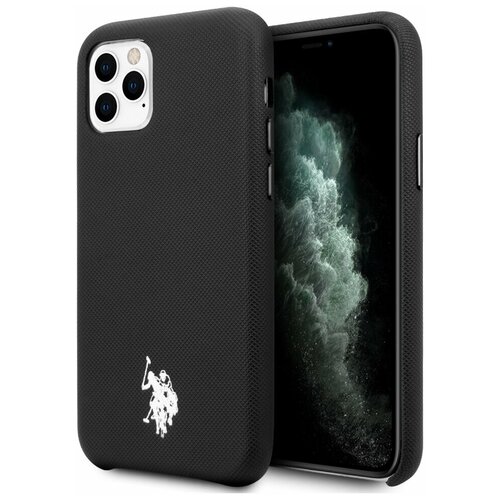 фото Чехол-накладка для iphone 11 pro u.s. polo wrapped pu embossed logo, черный (ushcn58pubk)