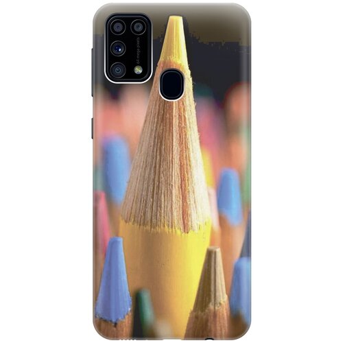 фото Силиконовый чехол на samsung galaxy m31 / самсунг м31 с принтом "желтый карандаш gosso