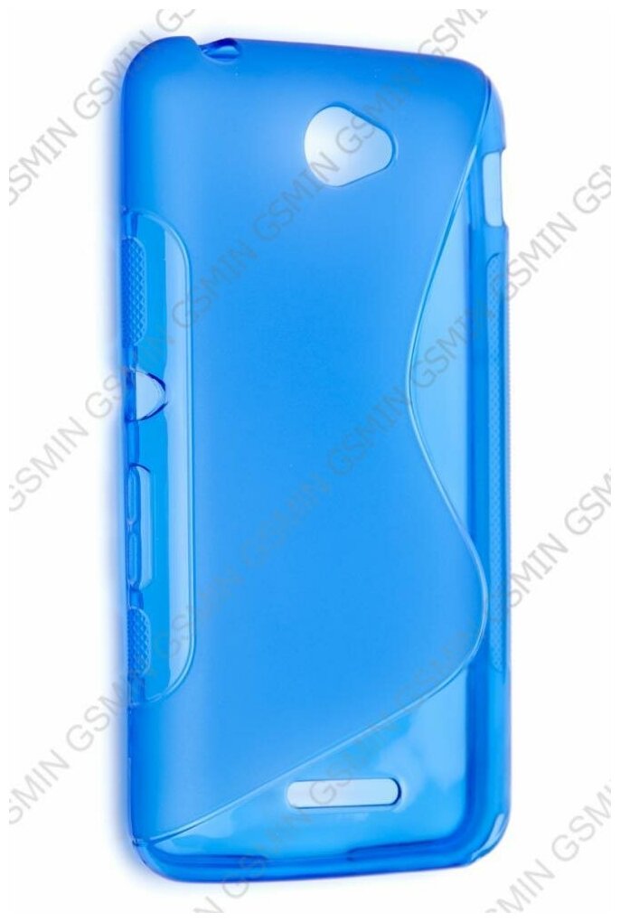 Чехол силиконовый для Sony Xperia E4 S-Line TPU (Синий)