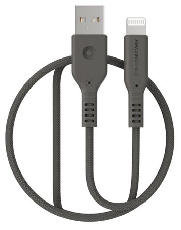 Кабель USB - lightning Amazingthing MFi Zeus Red 1.1m 3.2A/быстрая зарядка для айфона/шнур для телефона/для Apple iPhone,iPad/передача данных