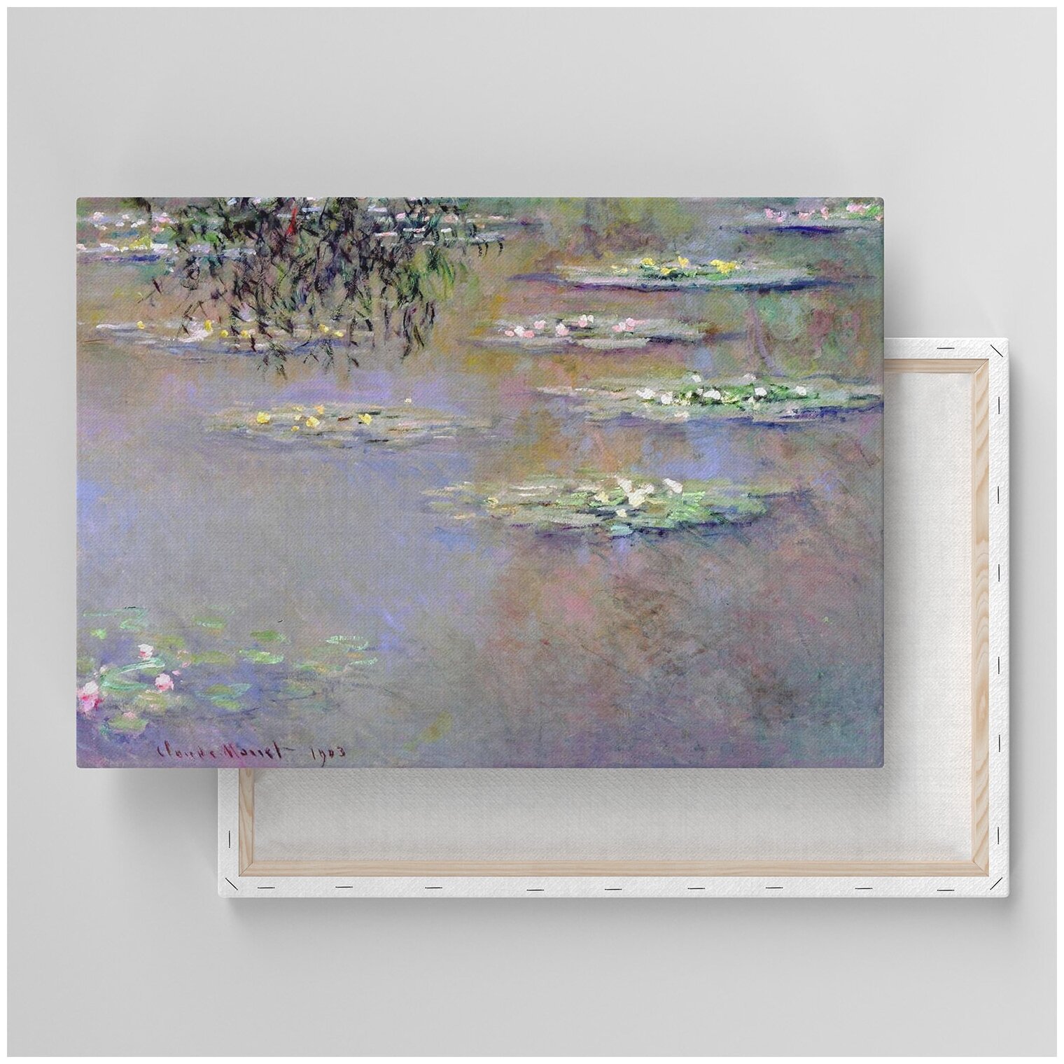 Картина на холсте с подрамником / Monet Claude - Water Lilies, 1903 / Клод Моне
