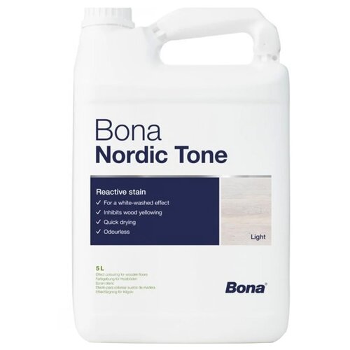 Cредство на водной основе для предварительной тонировки древесины Bona Nordic Tone 5 л.