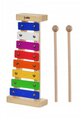 Металлофон детский DEKKO TG8-15 диатонический,8 разноцветных нот, на деревянной пластине, металлические пластины