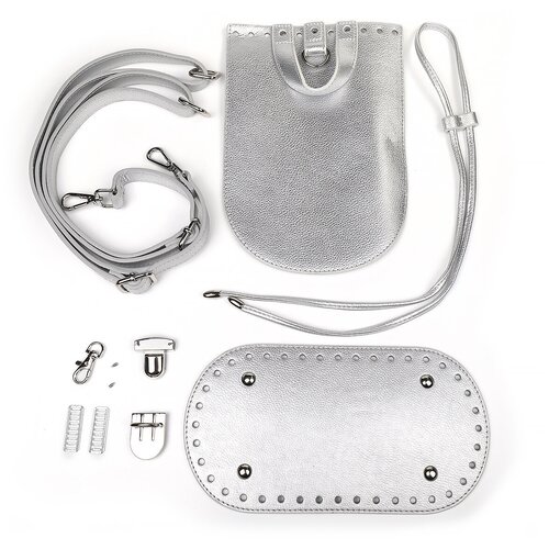 фото Набор для изготовления рюкзака из экокожи tby.51662-5.2 цв.серебро/никель tby tby.51662.5.2