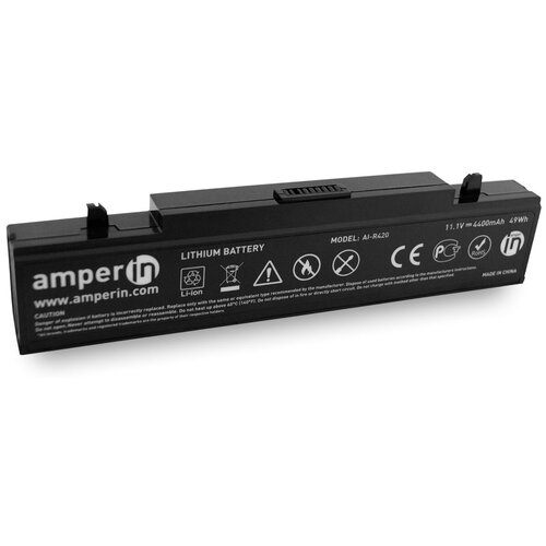 аккумулятор amperin для ноутбука samsung r420 r510 r580 4400mah ai r420 Аккумуляторная батарея (аккумулятор) AI-R420 для ноутбука Samsung R420 R425 R510 R525 R540 R580 R730 NP300V5A RF510 RV511, 4400mah Amperin