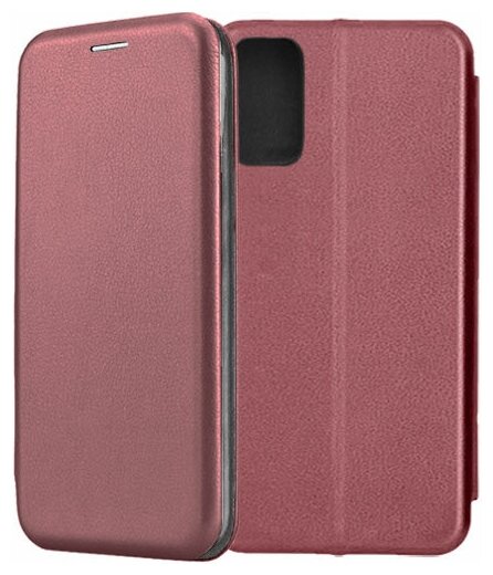 Чехол-книжка Fashion Case для Xiaomi POCO M3 Pro / M3 Pro 5G темно-красный