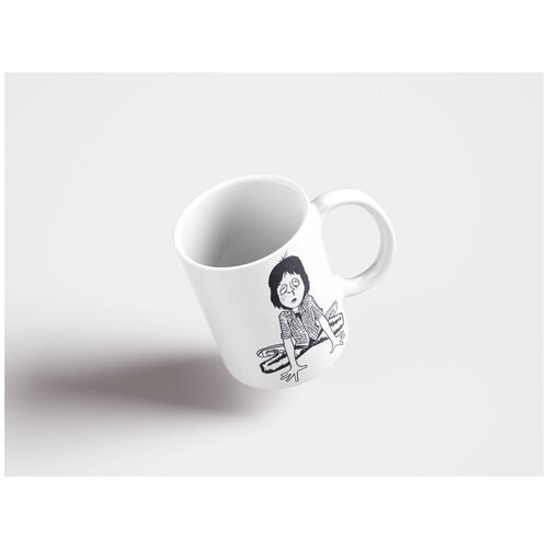фото Кружка "мультфильм, сердитый, парень 320 мл. белая lotsprints