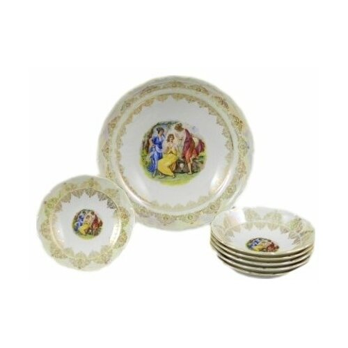 фото Набор салатников 7 предметов (23 см х 1 шт, 13 см х 6 шт) leander "верона /мадонна перламутр" / 158128