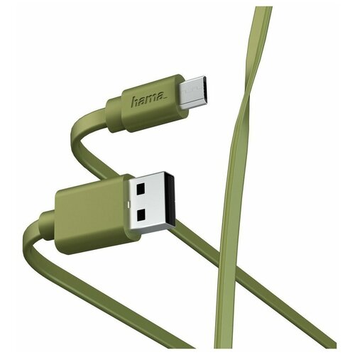 кабель hama h 200902 00200902 usb a m usb b m 5м серый Кабель Hama 00187228 microUSB (m) USB A(m) 1м зеленый