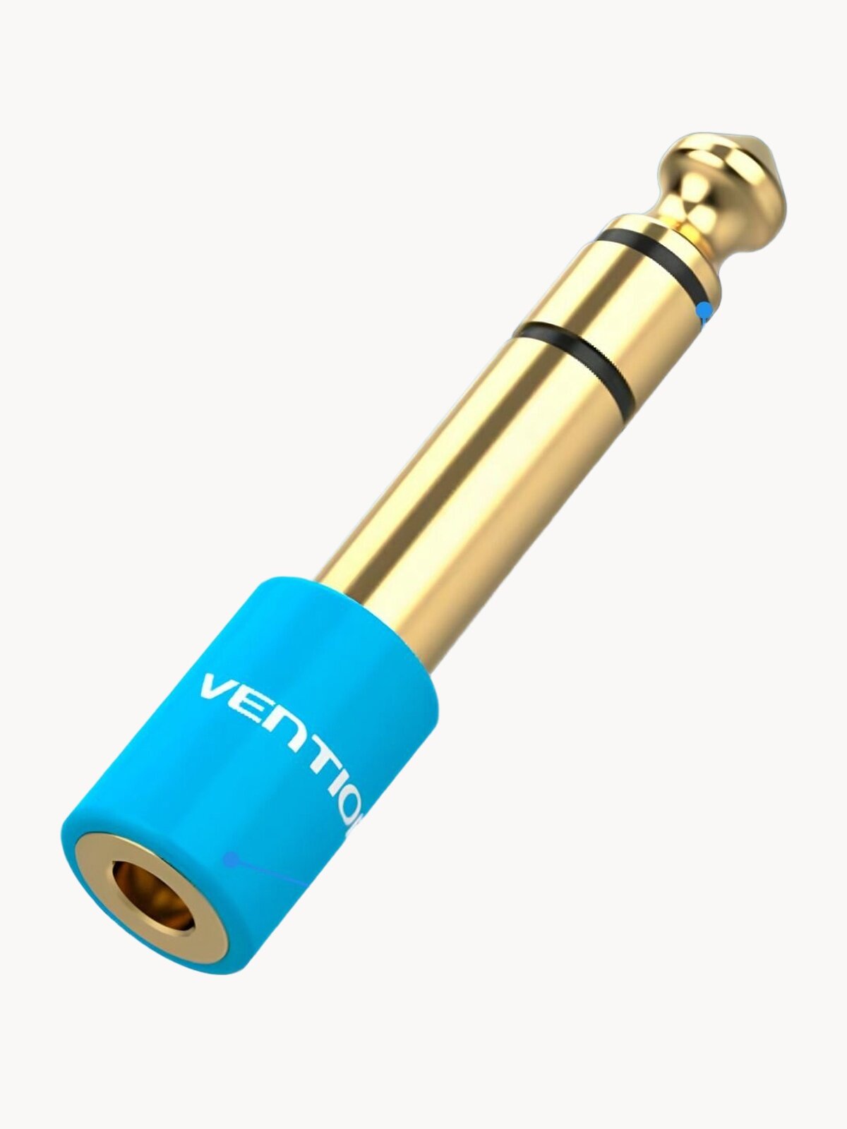 Переходник аудио Jack 3.5 mm F (мама) - 6.5 mm M (папа) Ventionадаптер для наушников и колонок джек, коннектор арт. VAB-S01-L