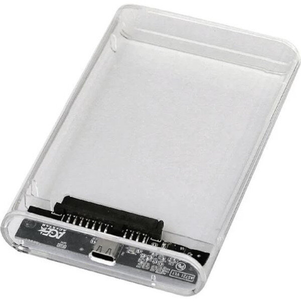 Внешний корпус для HDD/SSD AgeStar 3UB2P6C SATA III прозрачный - фото №7