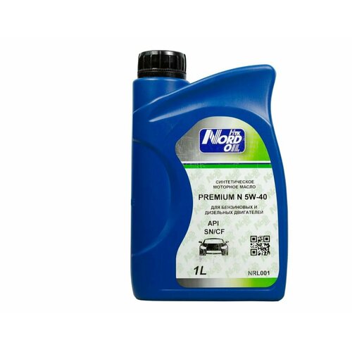 NORD OIL NRL001 Масло моторное Premium N 5w40 синтетика, 1 литр