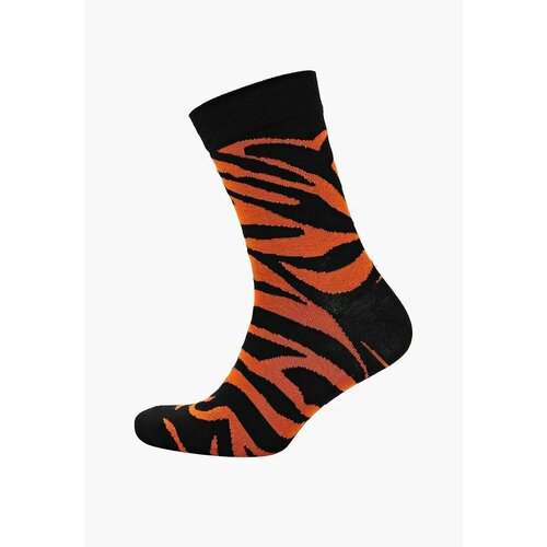 фото Носки big bang socks, размер 40-44, оранжевый, черный