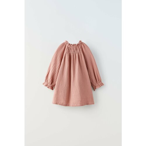 Платье Zara, размер 9-12 месяцев (80 cm), розовый