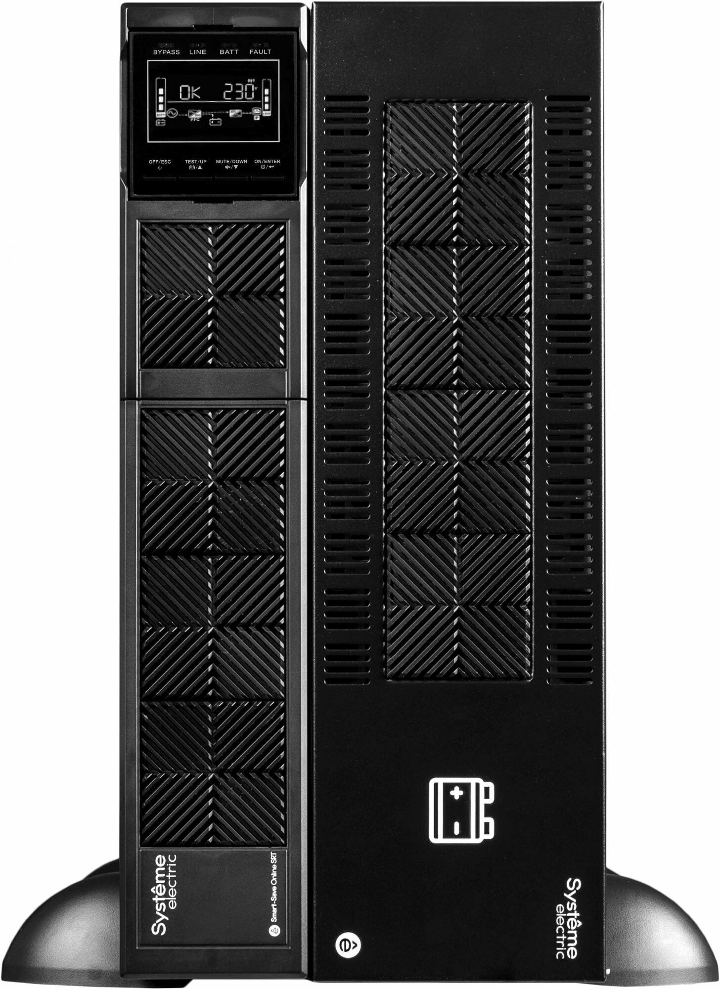 Источник бесперебойного питания Systeme Electriс Smart-Save Online SRT, 8000VA/8000W, On-Line, Extended-run, Rack 2U+3U(Tower convertible), LCD, Out: Hardwire, SNMP Intelligent Slot, USB, RS-232, Pre- Systeme Electric - фото №19