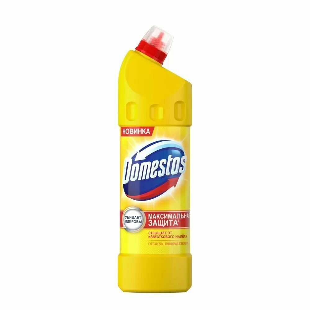 Универсальное средство для чистки Domestos (Доместос) Лимонная свежесть, 1 л х 12шт - фотография № 4