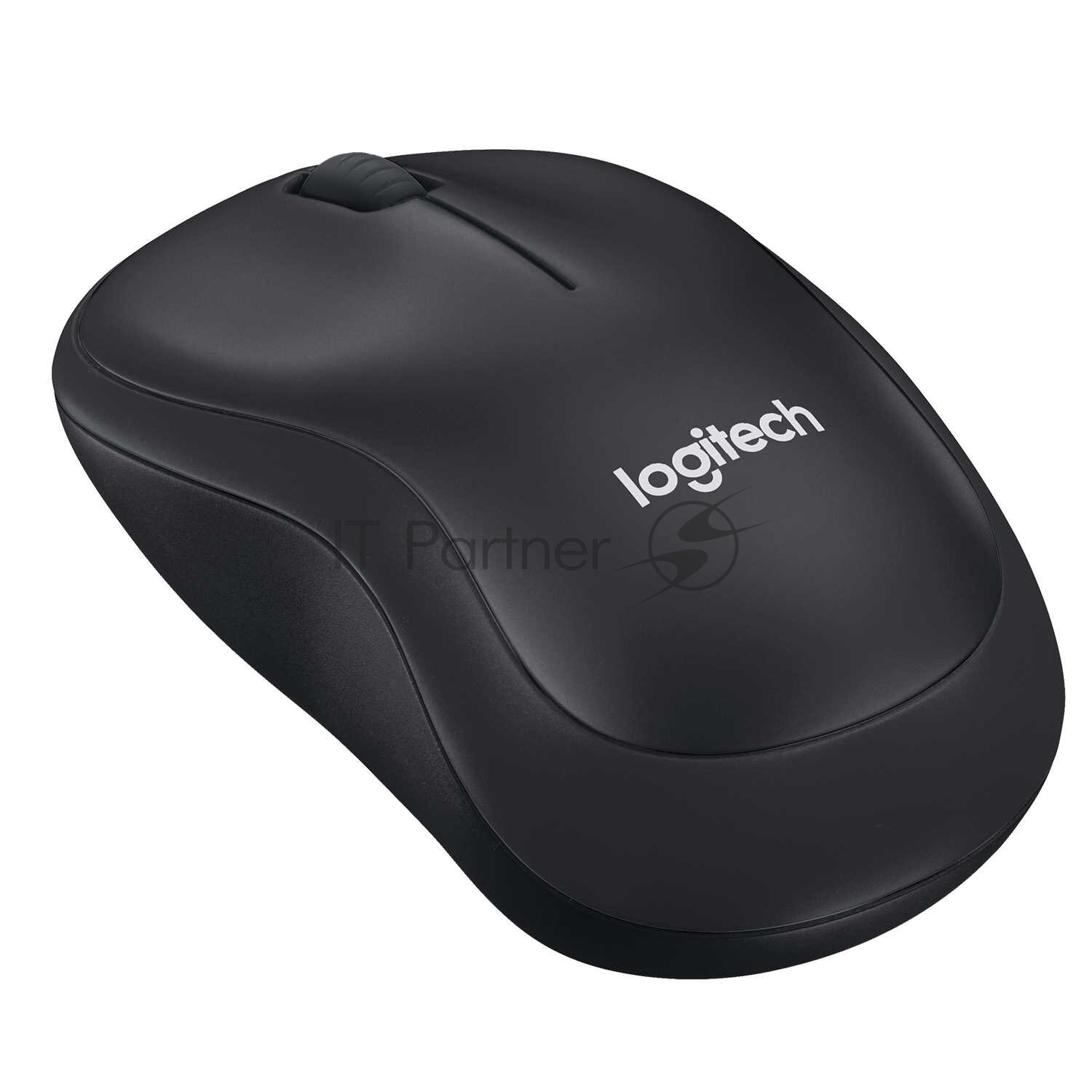 Мышь беспроводная Logitech M220 Silent Charcoal 910-004878 черная оптическая 1000dpi 24 GHz USB-ресивер бесшумная (066199)