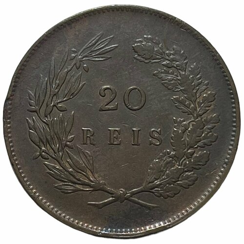 Португалия 20 рейс 1891 г. клуб нумизмат монета 500 рейс португалии 1891 года серебро карлуш i