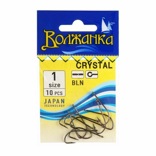фото Волжанка крючки волжанка crystal № 1, 10 шт volzhanka
