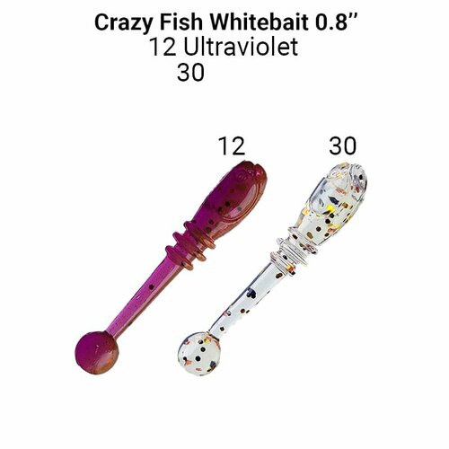 Силиконовые приманки Crazy Fish Whitebait 0.8 16-20-12/30-6