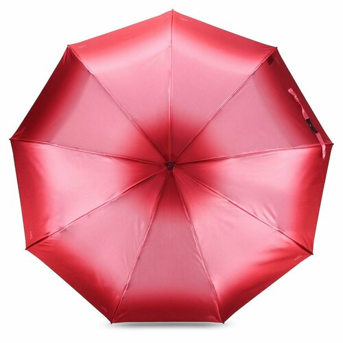 Зонт Popular, автомат, 3 сложения, купол 102 см., 9 спиц, чехол в комплекте, для женщин, красный