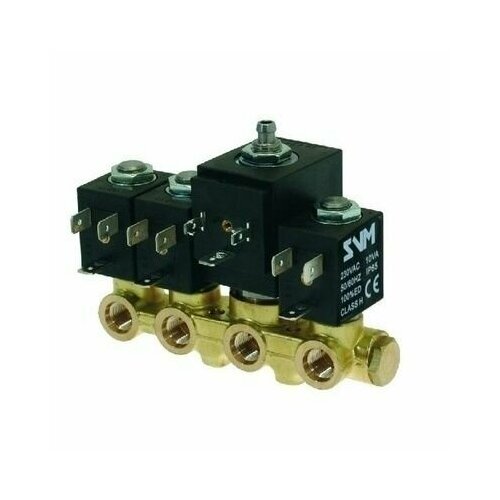 Блок клапанов в сборе, гребенка электрокалпанов с клапанами и катушками, WAYS ELECTROVALVE ASSE, для вендинговых автоматов и автоматических кофемашин Некта (Necta), 0V1739