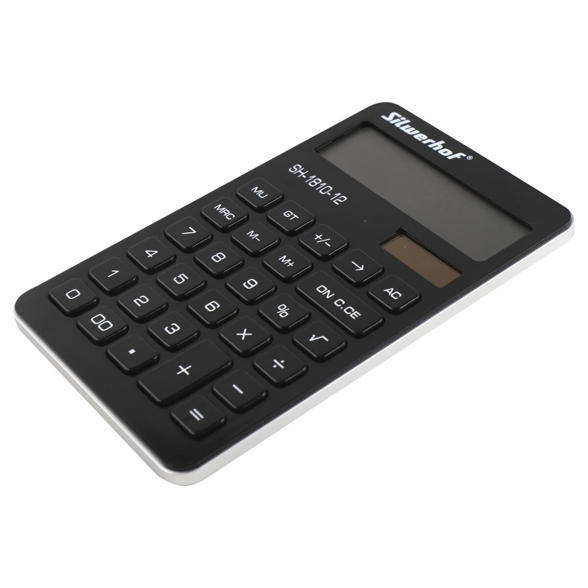 Калькулятор настольный Silwerhof SH-1810-12 черный - фото №9