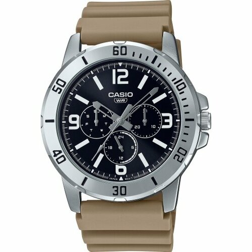 Наручные часы CASIO Collection MTP-VD300-5B, бежевый, серебряный