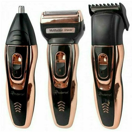 Машинка для стрижки Geemy GM-595 3 в 1 Триммер для стрижки бороды Насадки для стрижки волос в носу ушах бороды 74700₽