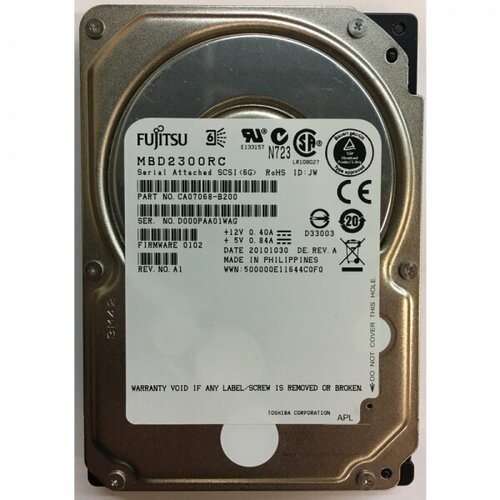 Жесткий диск Fujitsu CA07068-B200 300Gb SAS 2,5