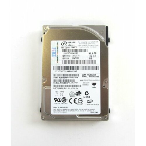 Жесткий диск IBM 26K5266 36Gb 10000 SAS 25 HDD 3158000₽