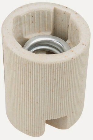 Изображение товара Патрон для лампочки Е14 керамический юпитер (JP7701-02)