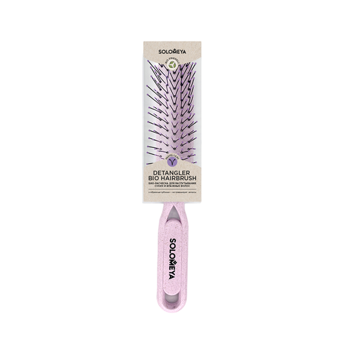 Расческа для распутывания сухих и влажных волос Solomeya Detangler Hairbrush for Wet & Dry Hair Pastel Lilac 1 шт