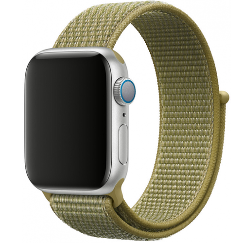 Ремешок нейлоновый COTEetCI W17 Magic Tape для Apple Watch Series 2/3/4 38/40mm (Olive Green)