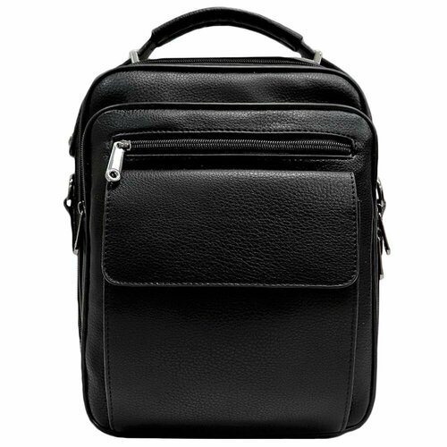 Сумка планшет Loui Vearner, фактура гладкая, черный