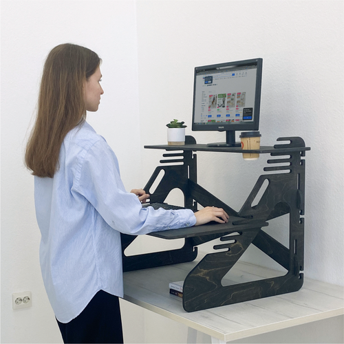 Компьютерный стол трансформер для работы стоя на рост 150-180 см офисный компьютерный стол игровой стол эргономичный компьютерный стол стол для ноутбука офисный стоечный стол