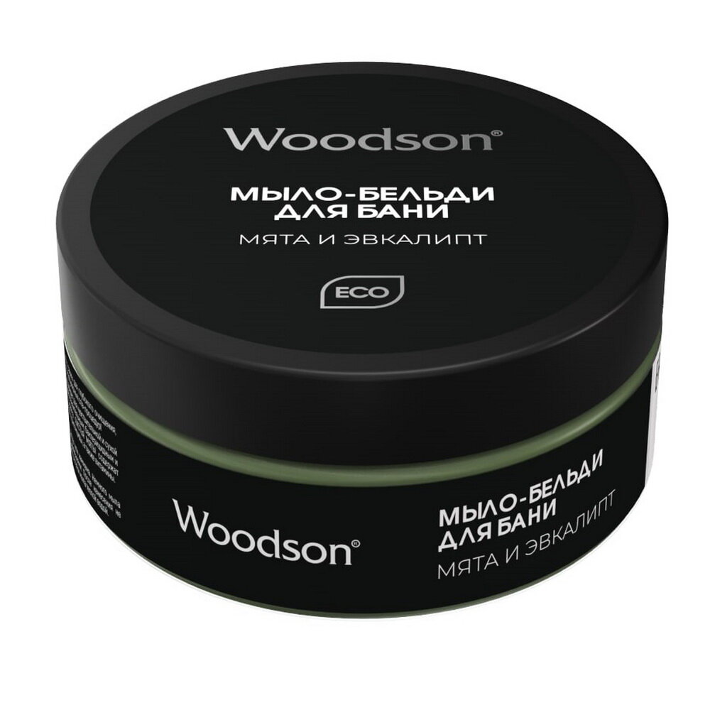 Мыло бельди для бани WoodSon Мята и эвкалипт  170 мл