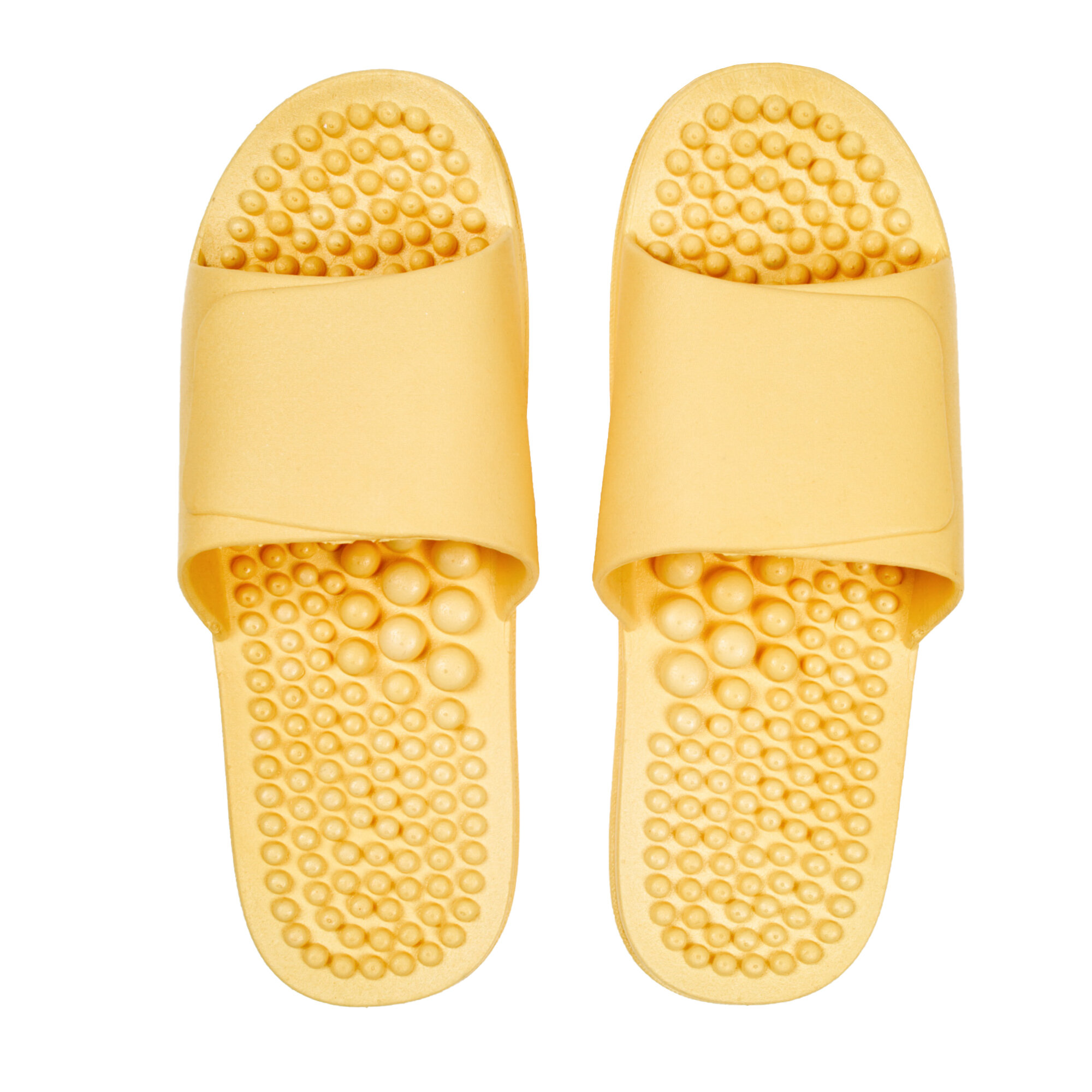 Тапочки с массажным эффектом AMARO HOME Healthy Feet Открытый нос (Жёлтый) 40-41, yellow - фотография № 5