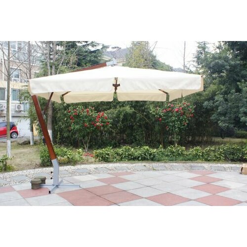 Садовый зонт Garden Way Paris SLHU007 кремовый вес 41 кг, купол, 8 спиц, с воздушным клапаном