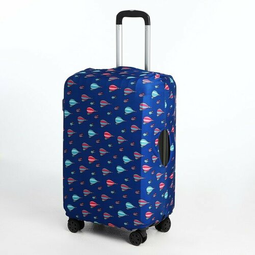 Чехол для чемодана , размер 28, синий футболка юниор текстиль хлопок размер 28 синий