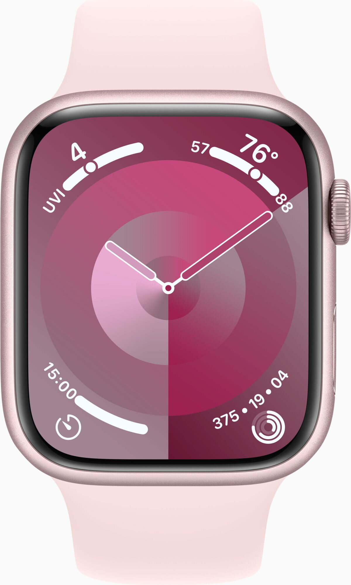 Смарт-часы Apple Watch Series 9 A2980, 45мм, розовый / светло-розовый [mr9g3ll/a]