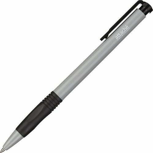 Ручка шариковая автоматическая Attache Selection Success синяя серый/черный корпус толщина линии 0.5 мм, 1555809