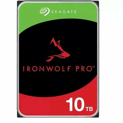 Жесткий диск Seagate Ironwolf Pro SATA-III 10Tb (ST10000NT001) жесткий диск seagate sata iii 10tb st10000nt001 ironwolf pro