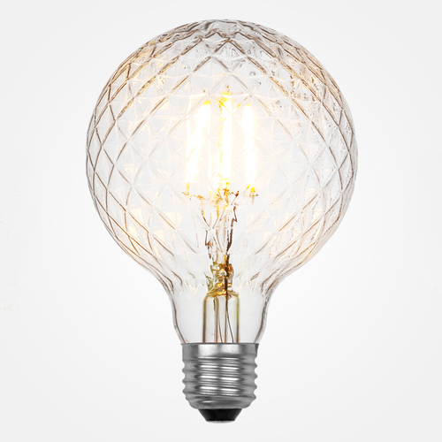 Лампа ретро Эдисона светодиодная Vintage Lumio LED FILAMENT G125 Crystal Twist