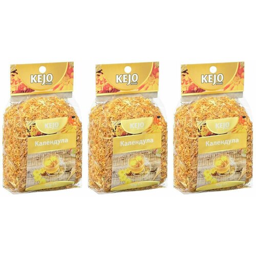 KEJOfoods Чай травяной Календула, 50 г, 3 шт