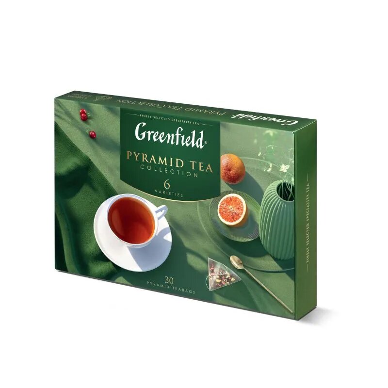 Чай GREENFIELD листовой набор 260 г (6 видов по 40 г), 1 шт